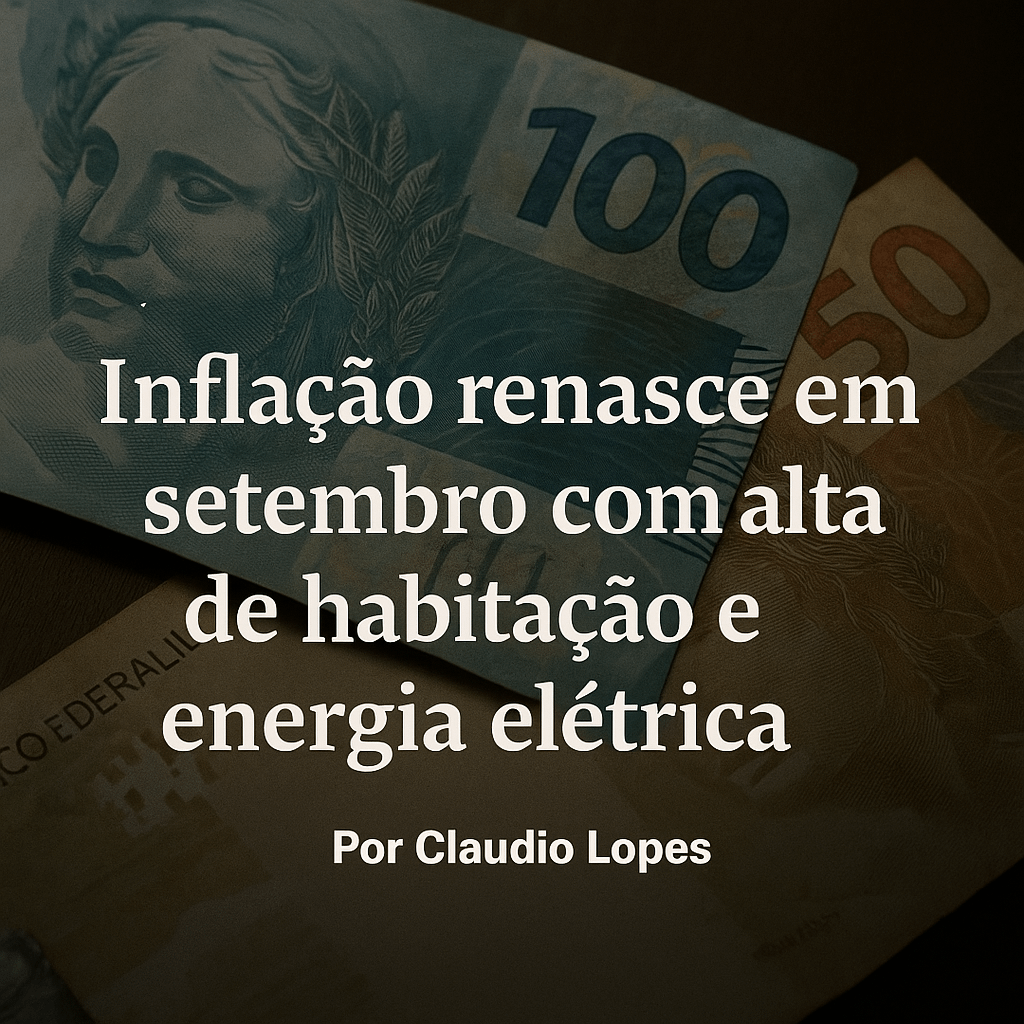 Inflação renasce em setembro com alta de habitação e energia elétrica
